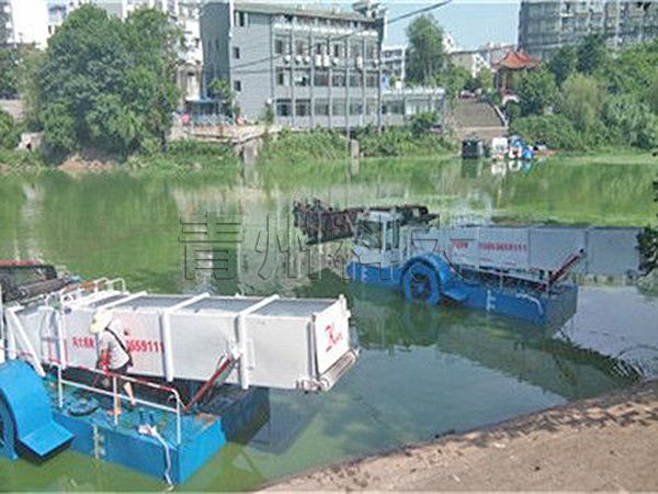 全自動(dòng)水面保潔船